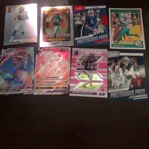 Football and Pokémon cards